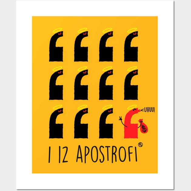 I 12 Apostrofi Wall Art by Sviali